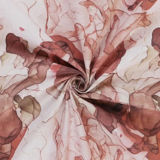 Mook Fabrics Smoke Print Cotton Fabric [108 in. Wide] - By The Yard Brown/Rust {2}