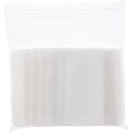 Plymor 6" x 6" (Pack of 100), 4 Mil Heavy Duty White-Block Zipper Reclosable Plastic Bags {4}