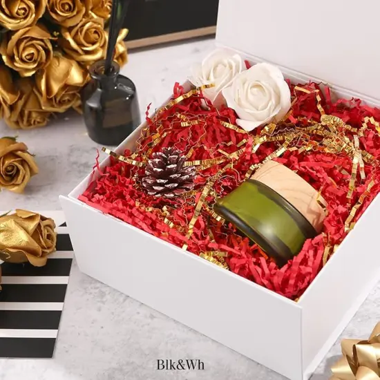 6 Gift Boxes 7.5x7.5x3 Inches, Gift Boxes with Lids, White Gift Boxes, Bridesmaid Proposal Boxes, Collapsible Gift Boxes with Magnetic Lids (Matte White) {2}