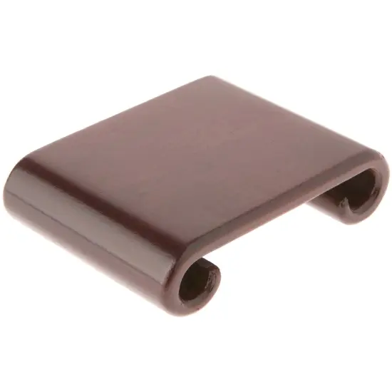 Plymor Walnut Scroll Wood Veneer Footed Display Base, 4" W x 3" D x 1" H (3.25" x 2.875" Display Area) {1}