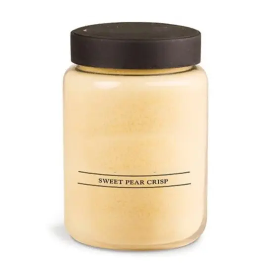 26 Ounce Sweet Pear Crisp Jar Candle with Two Lead-Free Wicks Ideal Display on Shelves, Countertops or Tables {1}