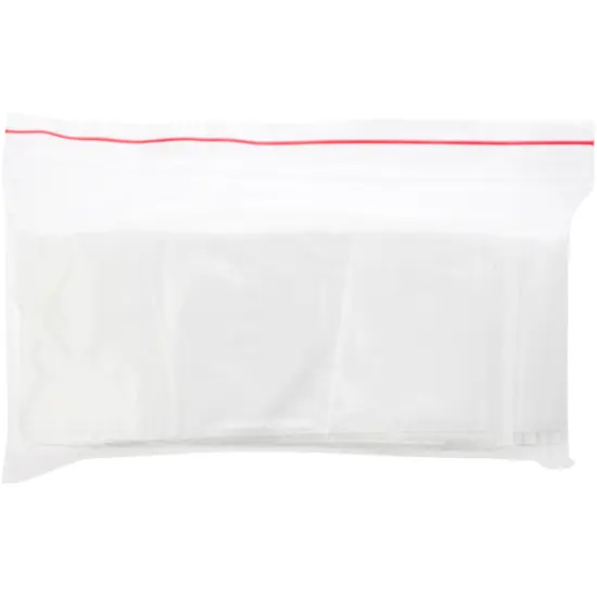 Plymor 2" x 3", White 2 Mil Zipper Reclosable Plastic Bags {5}