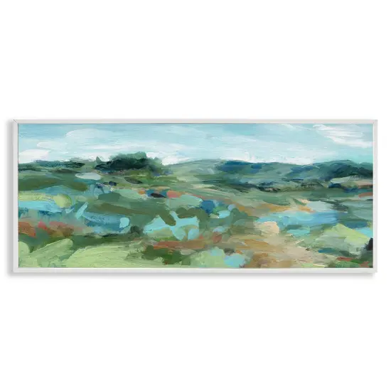Stupell Industries Painterly Landscape Greenery Framed Giclee Design by Carol Robinson {1}