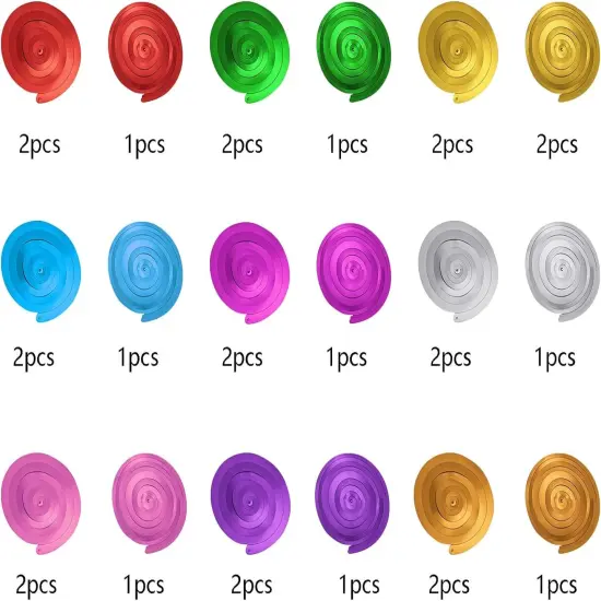 Colorful Ceiling Swirl Foil Decorations Hanging Plastic Streamer Themed Swirl Party Decoration for Wedding Thanksgiving Day Graduation Celebration, Pack of 28 {2}