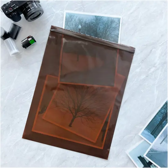 Plymor 12" x 15", 3 Mil Amber UV Zipper Reclosable Plastic Bags {4}