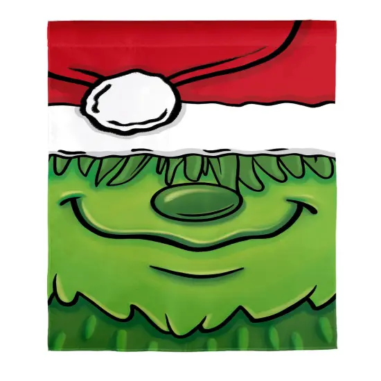 Grinch Santa Christmas Banner 2 Sided {1}
