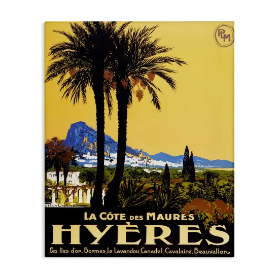 Stupell Industries Vintage Tropical Travel Ad Canvas Design by Marcus Jules {1}