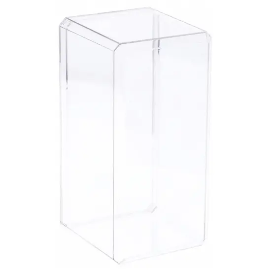 Pioneer Plastics 094C Clear Plastic Beveled Edge Display Case, 4.375" W x 4.125" D x 9" H (For 8 inch dolls) (Mailer Box) {2}