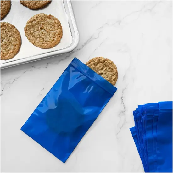 Plymor 4" x 6", Blue 2 Mil Zipper Reclosable Plastic Bags {4}