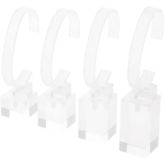 Plymor Clear Acrylic 4 Piece Watch Display Set {2}