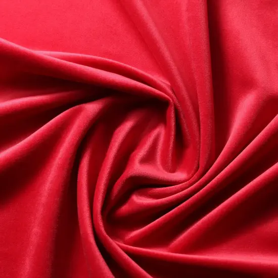 5 Yard Velvet Polyester Upholstery Drapery Fabric 60 Inches Width Raspberry Red {1}