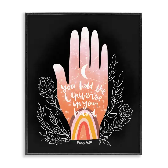 Stupell Industries Universe In Your Hand Framed Giclee Design by Mandy Ford Art + Illustration {1}