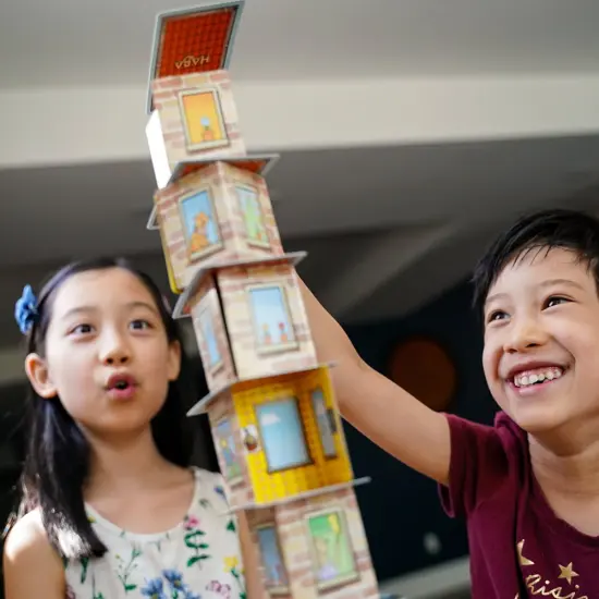 HABA Rhino Hero Game - Card Games for Kids, Ideal for Ages 5 & up, A Stacking Card Game Adventure - Triple Award Winner Multicolor {7}