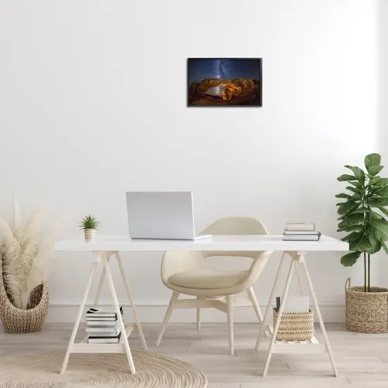 Stupell Industries Starry Sky Through Desert Arch Framed Giclee Design by Royce Bair {2}