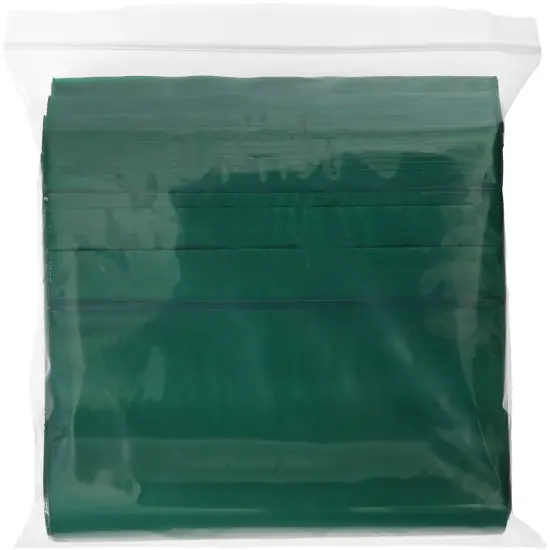 Plymor 6" x 9", Green 2 Mil Zipper Reclosable Plastic Bags {5}