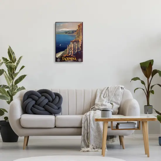 Stupell Industries Tormina Italy Travel Poster Canvas Design by Marcus Jules {2}