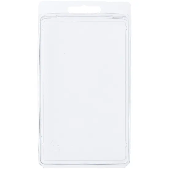 Collecting Warehouse Clear Plastic Clamshell Package / Storage Container, 5.5" H x 3.25" W x 0.75" D {1}