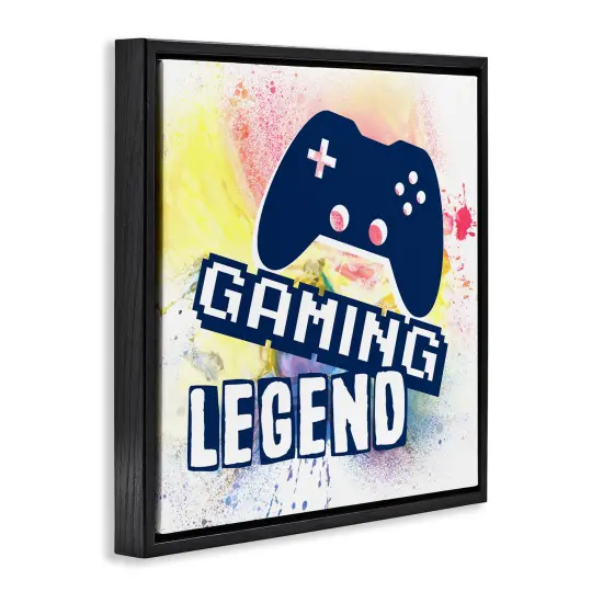 Stupell Industries Gaming Legend Modern Splatter Floating Frame Design by Marcus Prime {3}