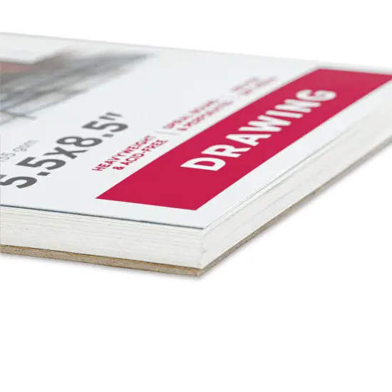 artPOP! Drawing Paper Pads, 2-Pack, 5.5" x 8.5", 50 Sheets Each, 80 lb (135gsm), Acid Free Sketchbook for Dry Media, Top Wirebound Sketchpad for Colored Pencil, Sketching, Graphite, Charcoal, Pastels {1}