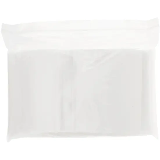 Plymor 5" x 8", 2 Mil with White-Block Zipper Reclosable Plastic Bags {4}