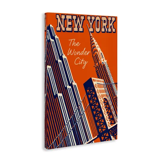 Stupell Industries New York The Wonder City Canvas Design by Marcus Jules {3}
