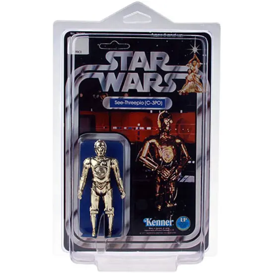 Protech STAR2 Star Case Storage / Display for Deep Bubble Vintage and Modern Standard Style Star Wars Carded Figure, 6" W x 9" H x 2.625" D {4}