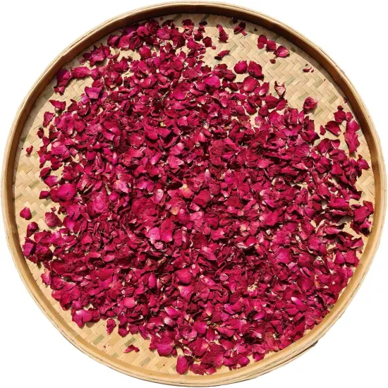 Dried Rose Petals, 3.52 Oz/100g, Pure Natural Flowers for Candle Making, Bath, Wedding Decoration {1}