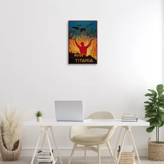 Stupell Industries Vintage Dragon & Bicycle Canvas Design by Marcus Jules {2}