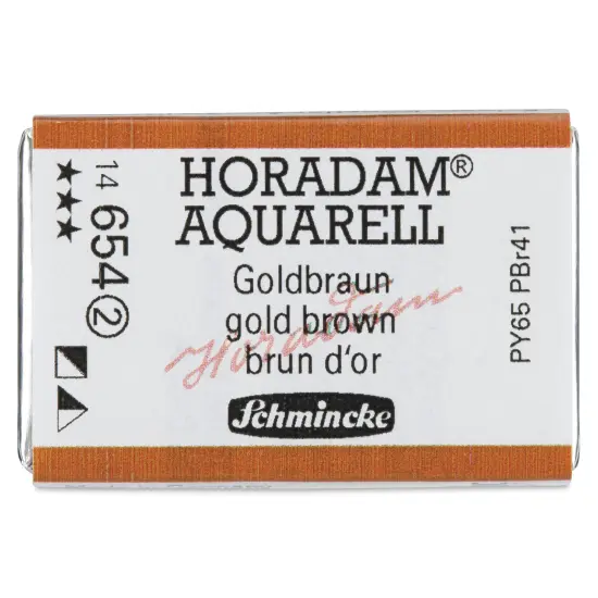 Schmincke Horadam Aquarell Watercolor - Gold Brown, Full Pan {1}