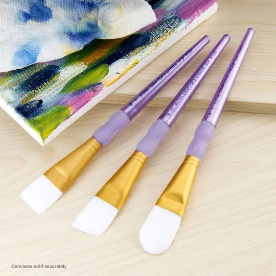 RCC 415 | Crafter's Choice™ 3pc White Taklon Large Brush Set {2}