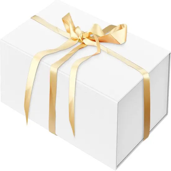 Luxury Large Gift Box 13.8"x9"x4.3" Storage Box Ribbon Magnetic Closure for Luxury Packaging Box for Mother's Day, Birthdays, Bridal Gifts,Weddings {1}