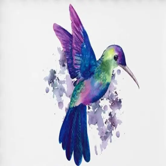 Hummingbird Hummingbirds Happy Birthday Edible Cake Topper fits 1/4 sheet or larger {1}