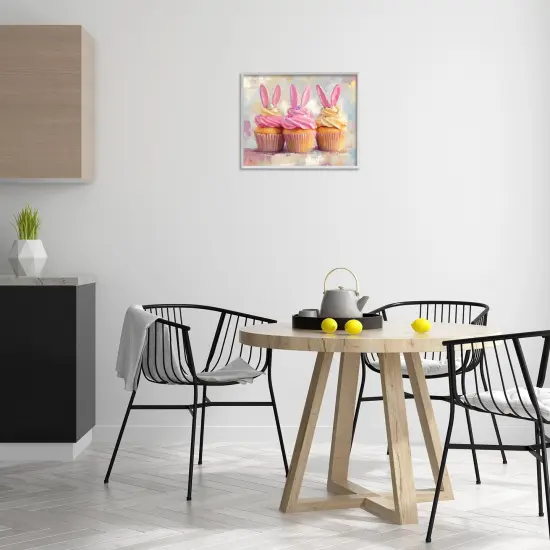 Stupell Industries Pastel Bunny Ear Cupcakes Framed Giclee By Franklyn Gregory {2}