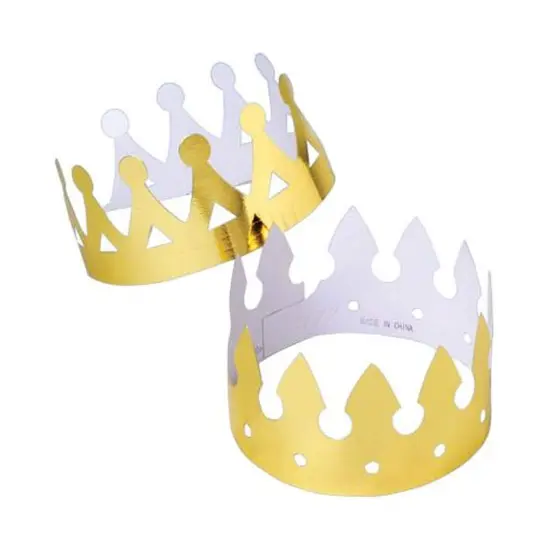 Gold Foil Crowns 12 Units {6}