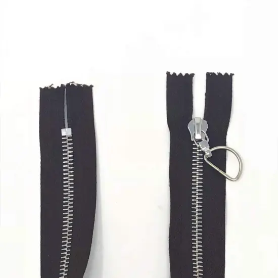 Zipper &ndash; 15" 6MM Brown Nickel Non-Separating Closed for Purses, Bags, and More {3}