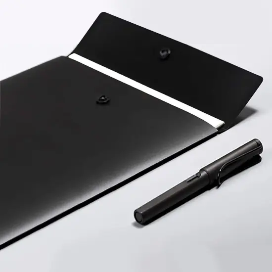 Vertical File Folders Poly Filing Envelope - (Pack of 5, Black) {3}