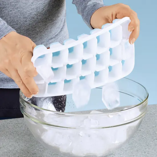 Collections Etc Easy Release Ice Cube Trays with Snap Close Lids - Set of 2 {4}