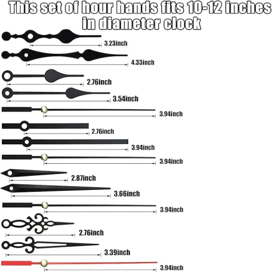 Quartz Clock Mechanism Kit, DIY Wall Clock Mechanisms, Clock Movement Parts Motor Replacement DIY Repair Parts {4}