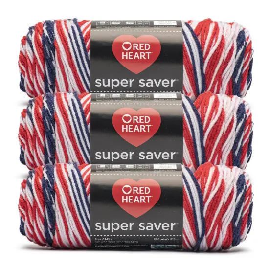 Red Heart Super Saver Yarn 24 Pack-Americana {1}