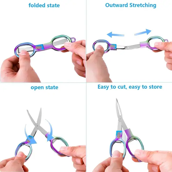 2PCS Folding Scissors {4}