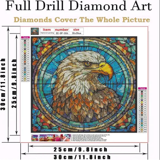 Eagle Diamond Art Painting Kits 12X12IN {4}