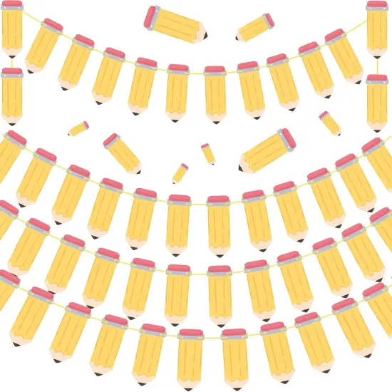 4 Pcs First Day of School Hanging Banner Welcome Back to Classroom Decor {1}