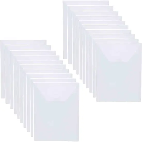 20 Pack 7x5 Clear Plastic Envelopes {1}