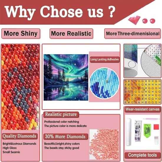 Aurora Starry Night Diamond Painting Kit - 14 * 14 Inch (G7711) {2}