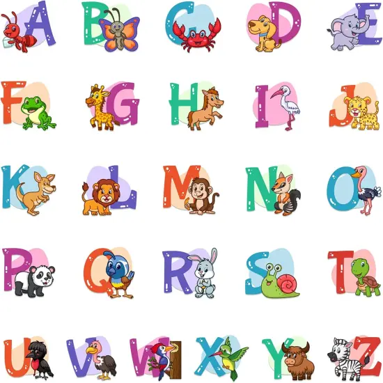 Colorful Alphabet Wall Decals {2}