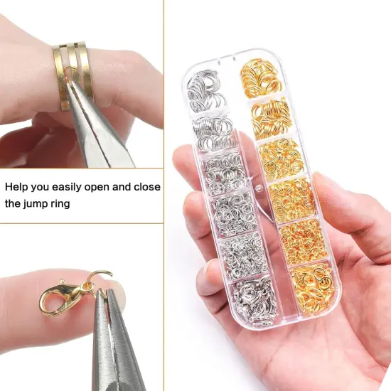 1200PCS Jewelry Making Supplies, Open Jump Rings and Lobster Clasps {4}