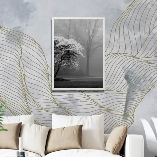 19&frac34;x27&frac12;" White Frame &ndash; Horizontal/Vertical, No-Nail Hanging, Safe Front Protection! {1}