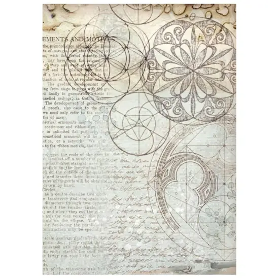 Stamperia Assorted Rice Paper Backgrounds A6 8/Sheets-Silent Sea {6}