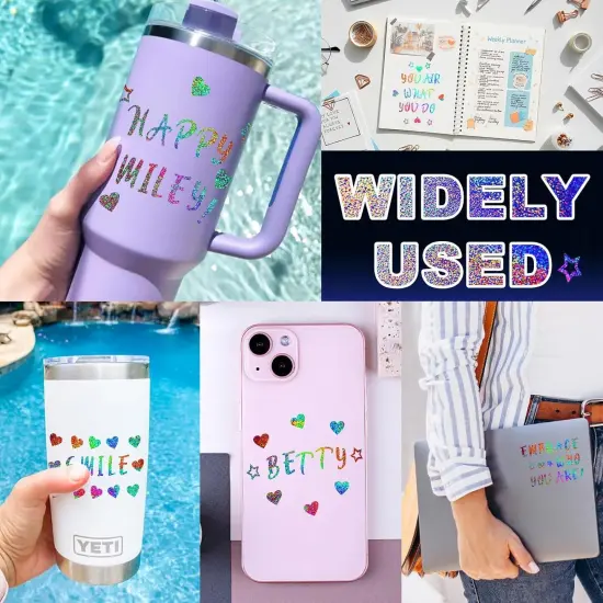 Vinyl Letter Stickers for Stanley Cups Waterproof {5}