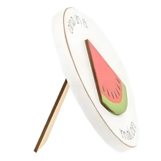 Wooden Mini Summer Easel Signs with Watermelon Cut-Out 3 Asstd. {2}